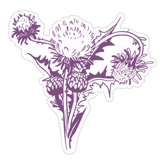 The Thistle Unicornuate Sticker