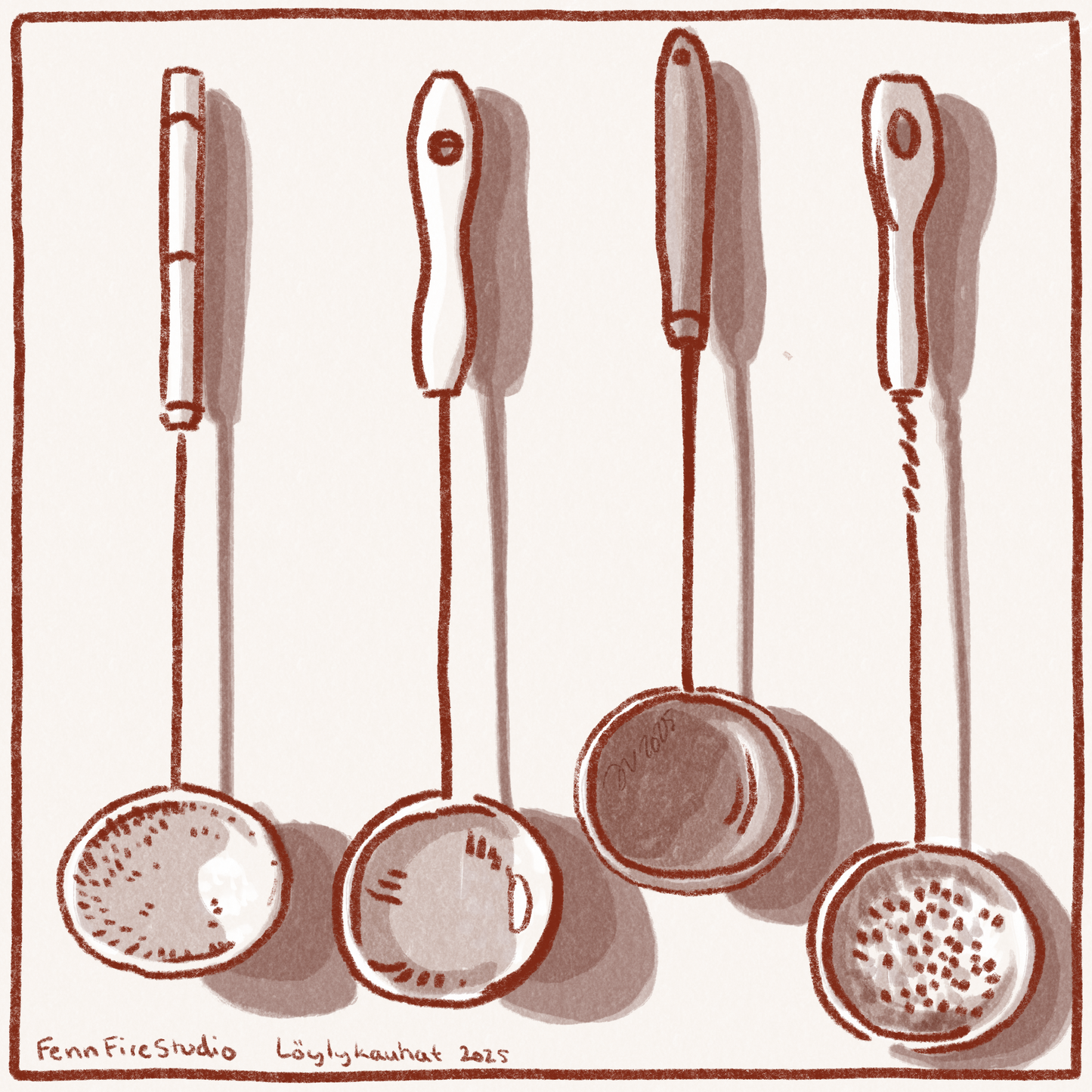 The Sauna Ladle Sticker 3x3