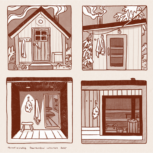 Saunamökki Sticker Sheet