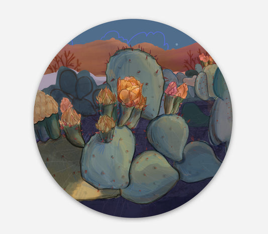 Foothills Prickly Pear sticker 3” Circle