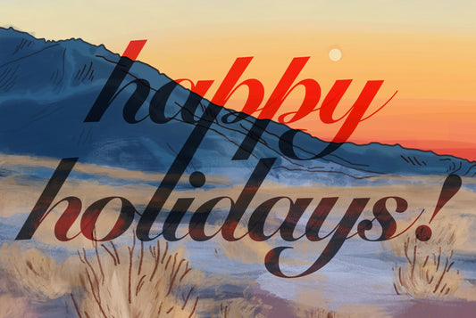 Happy Holidays! 6x4 postcard